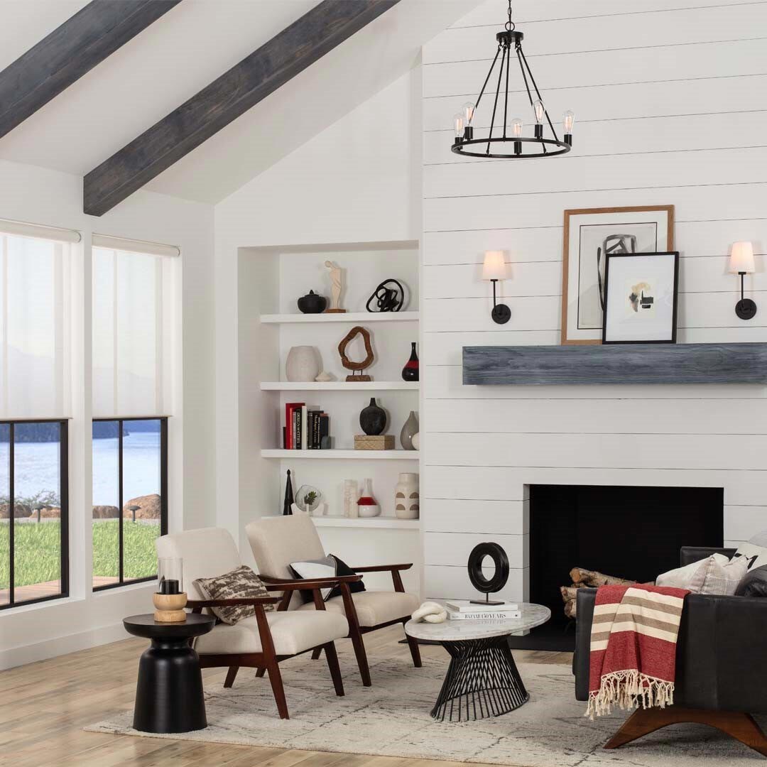 Palladiom Shades in Living Room