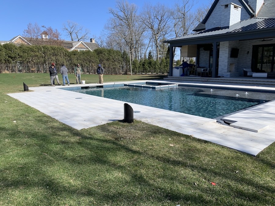 Coastal Source Bollards installed by the pool area of a client’s property.