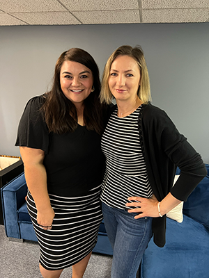 Avidia team members wearing matching outfits